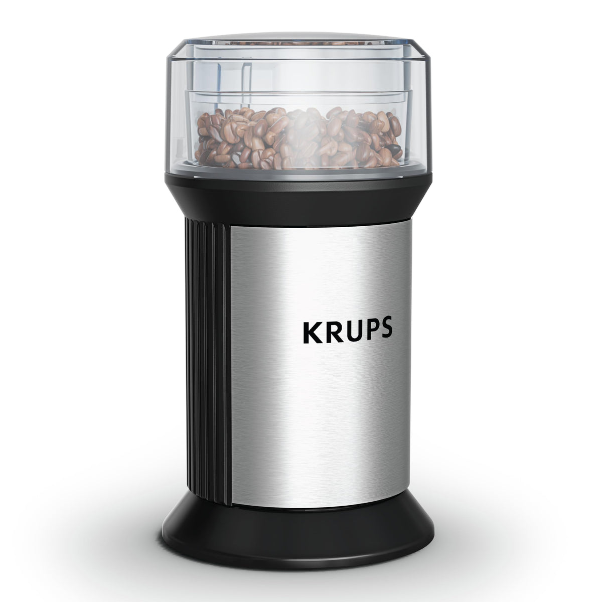 KRUPS electric blade coffee grinder full view showcases compact design for daily use.