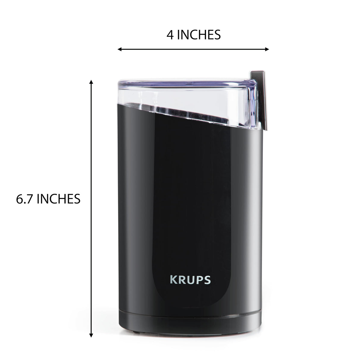 KRUPS Precision grinder compact black design fits on any counter