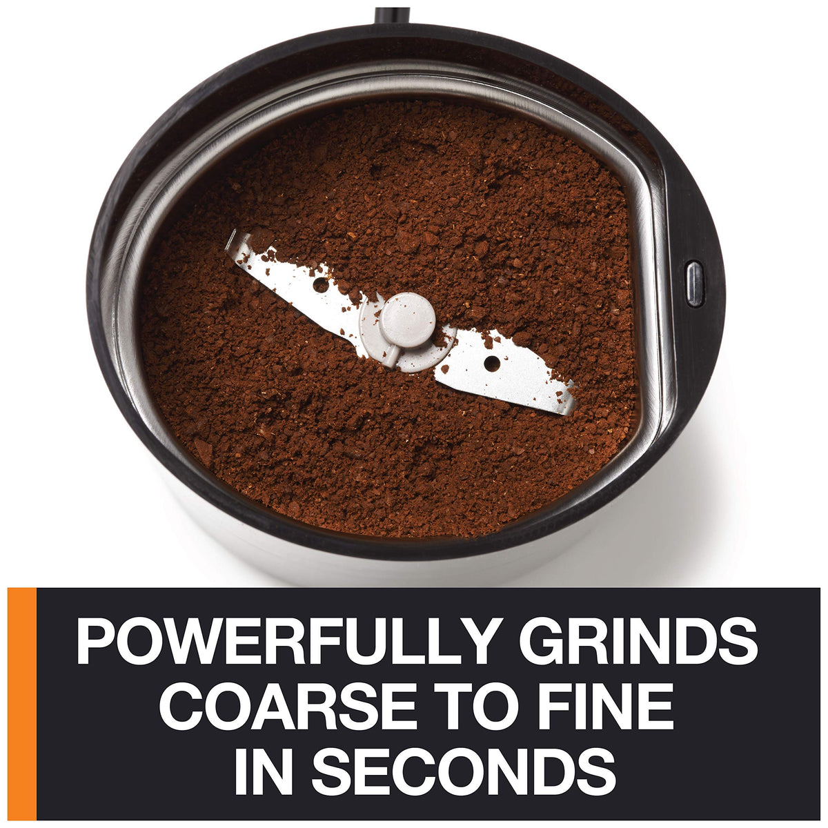 KRUPS Precision grinder in one touch operation for easy grinding