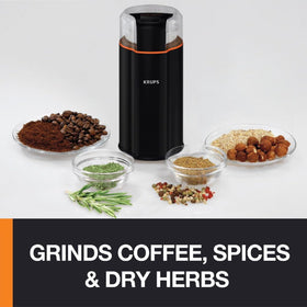 KRUPS Silent Vortex compact black design fits any kitchen.