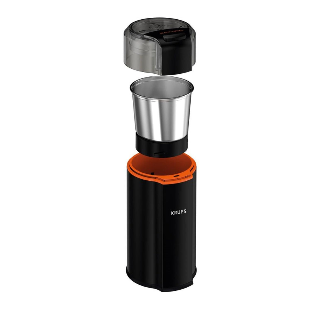 KRUPS Silent Vortex operates quietly for peaceful early mornings.