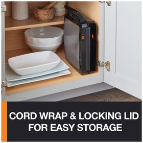 KRUPS stainless steel housing combines durability with a sleek kitchen-friendly look.