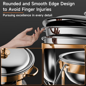 KScocina rose gold chafing dish adds festive buffet appeal