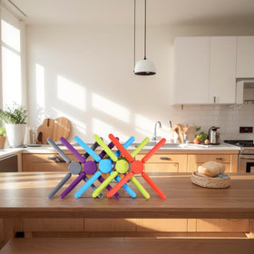 KSENDALO silicone trivet withstands up to 500°F for hot pots