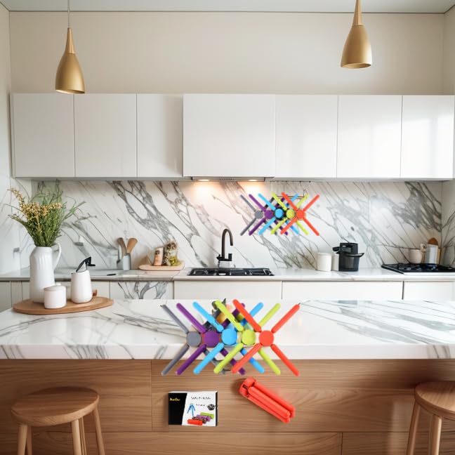 KSENDALO silicone trivet protects surfaces without scratches