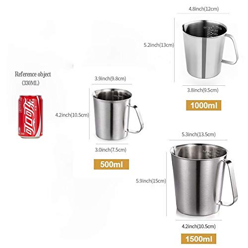 KSENDALO silver beverage pitcher is ideal for water, milk, or espresso.
