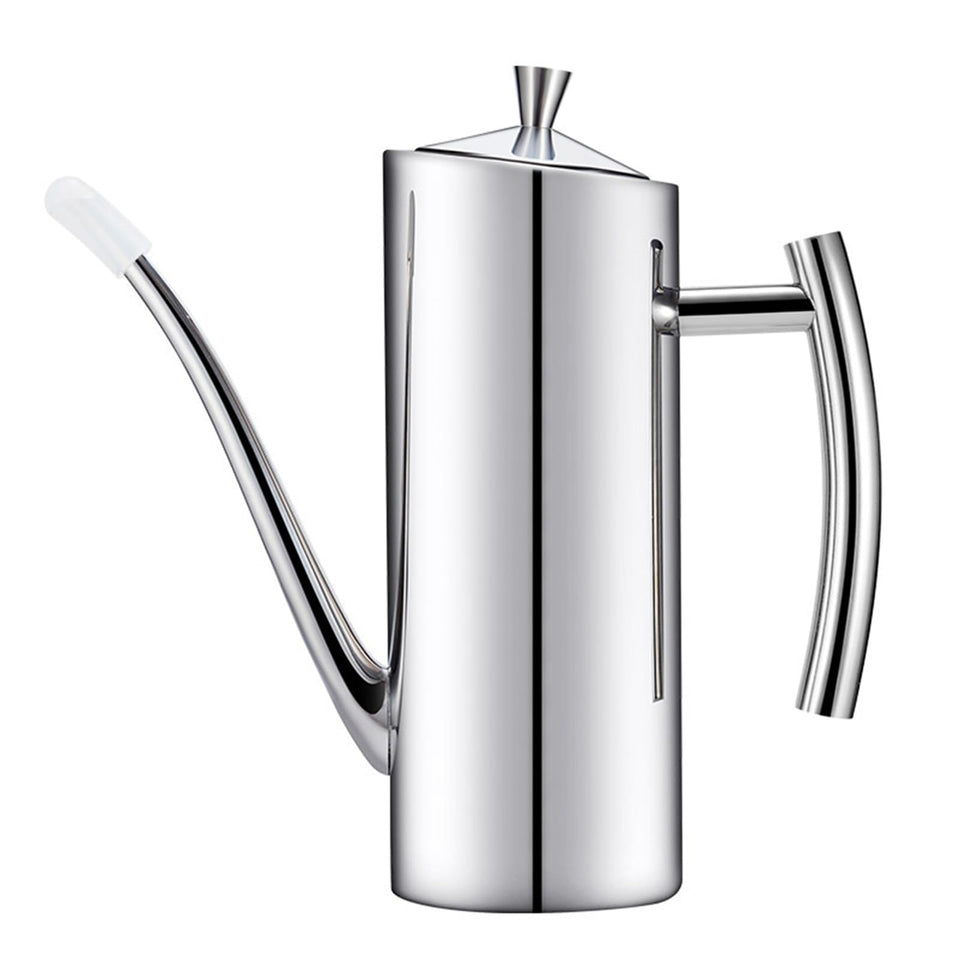 KSENDALO stainless steel oil dispenser with 24oz capacity for precise pours