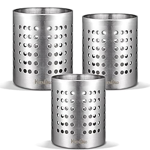 KSENDALO utensils holder multipurpose caddy keeps spoons, spatulas, and silverware within reach.