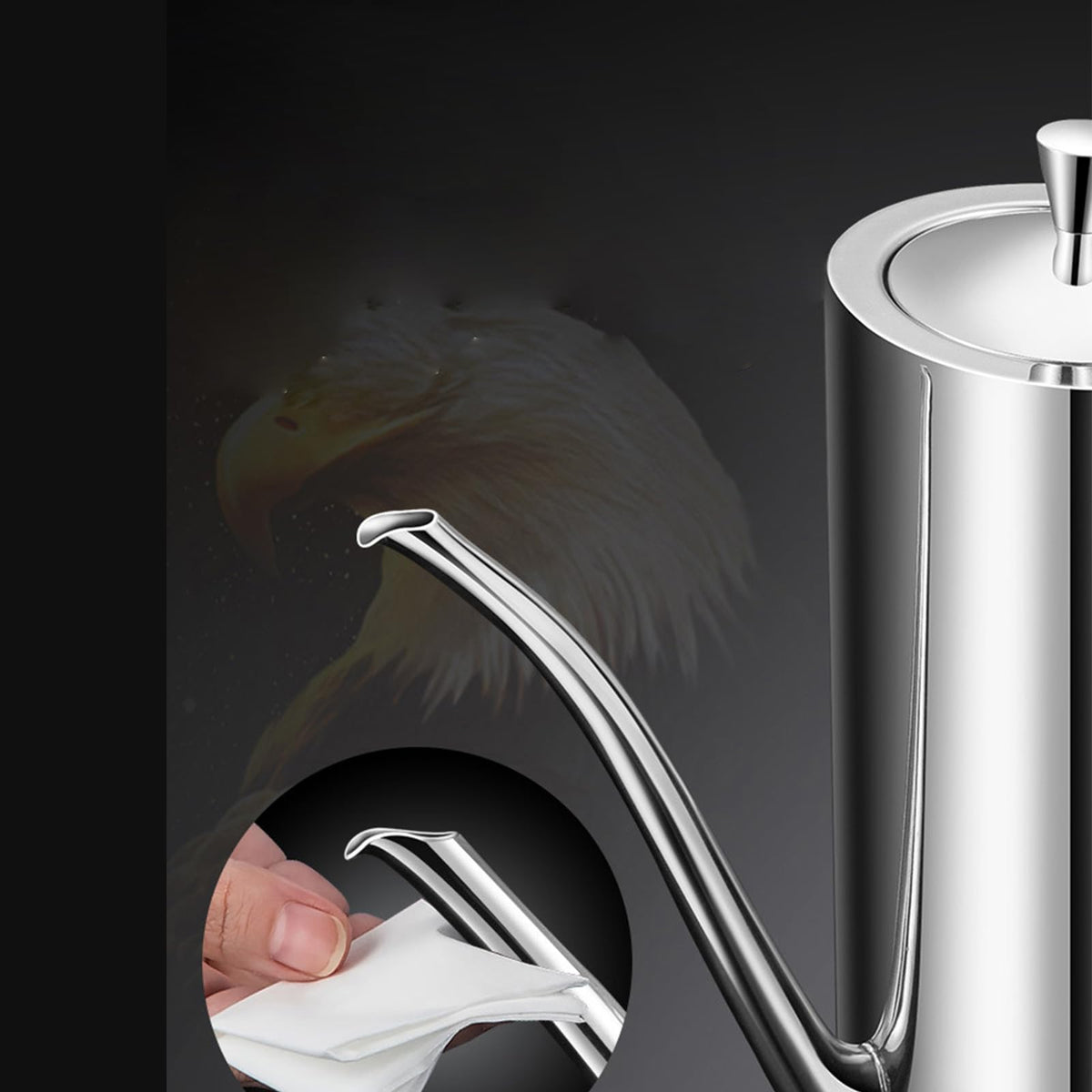 KSENDALO wide-mouth design simplifies refilling with sauces