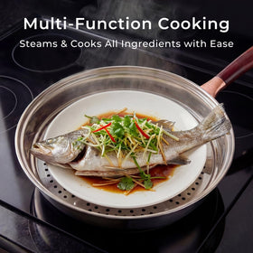 Kseroo all purpose wok interior for frying and steaming