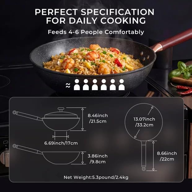 Kseroo anti splash edge design reduces splatters during cooking