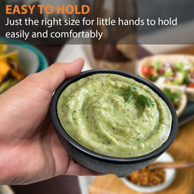 KSEV salsa bowls present guacamole with authentic edge.