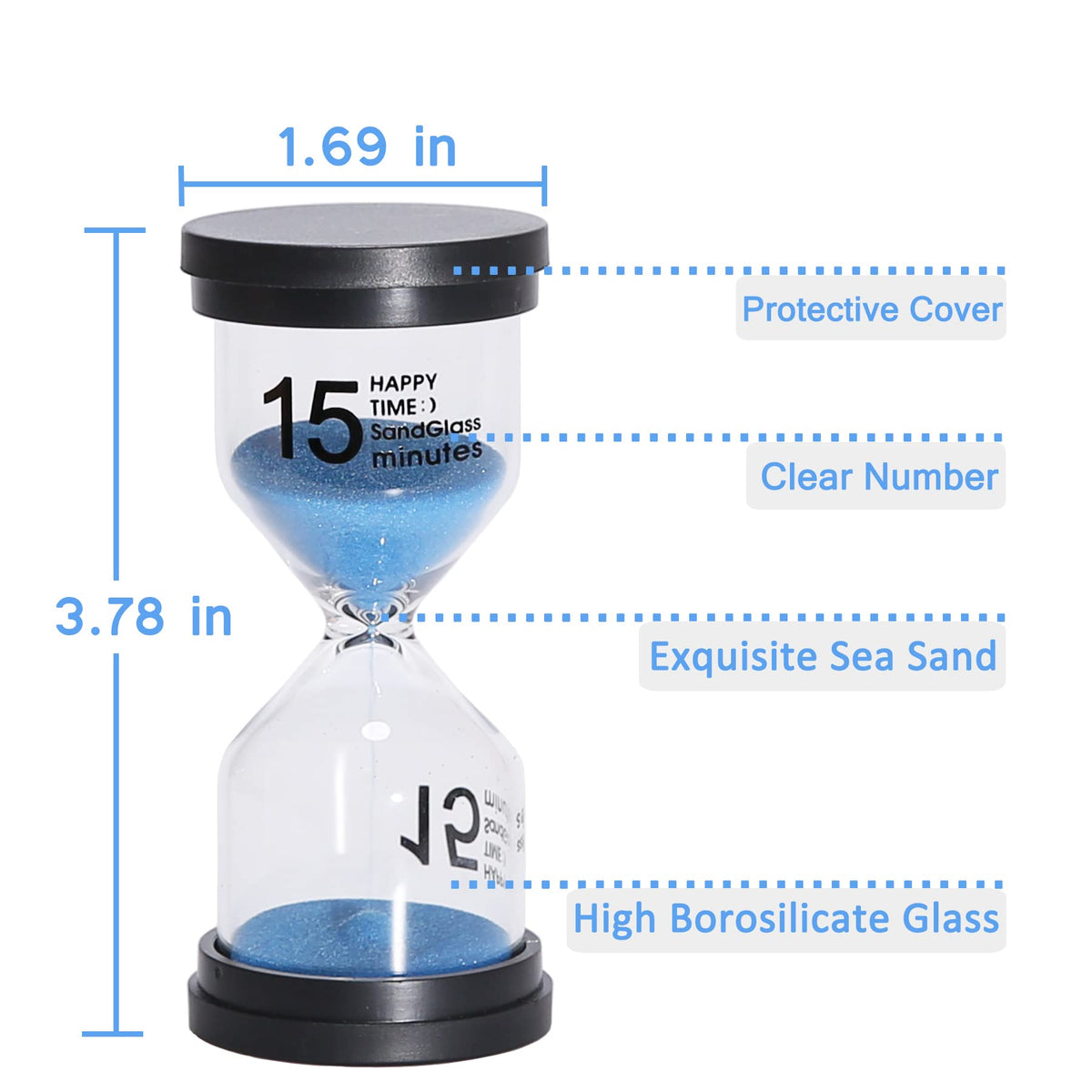 KSM UP sand timer 3 minutes; great for classroom activities.