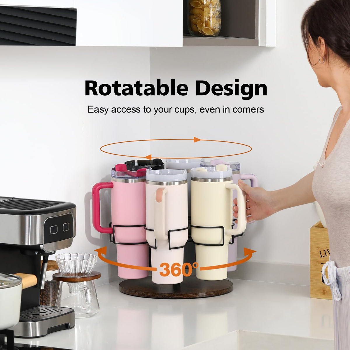 Kssiaz easy-install tumbler organizer guides setup in three steps.