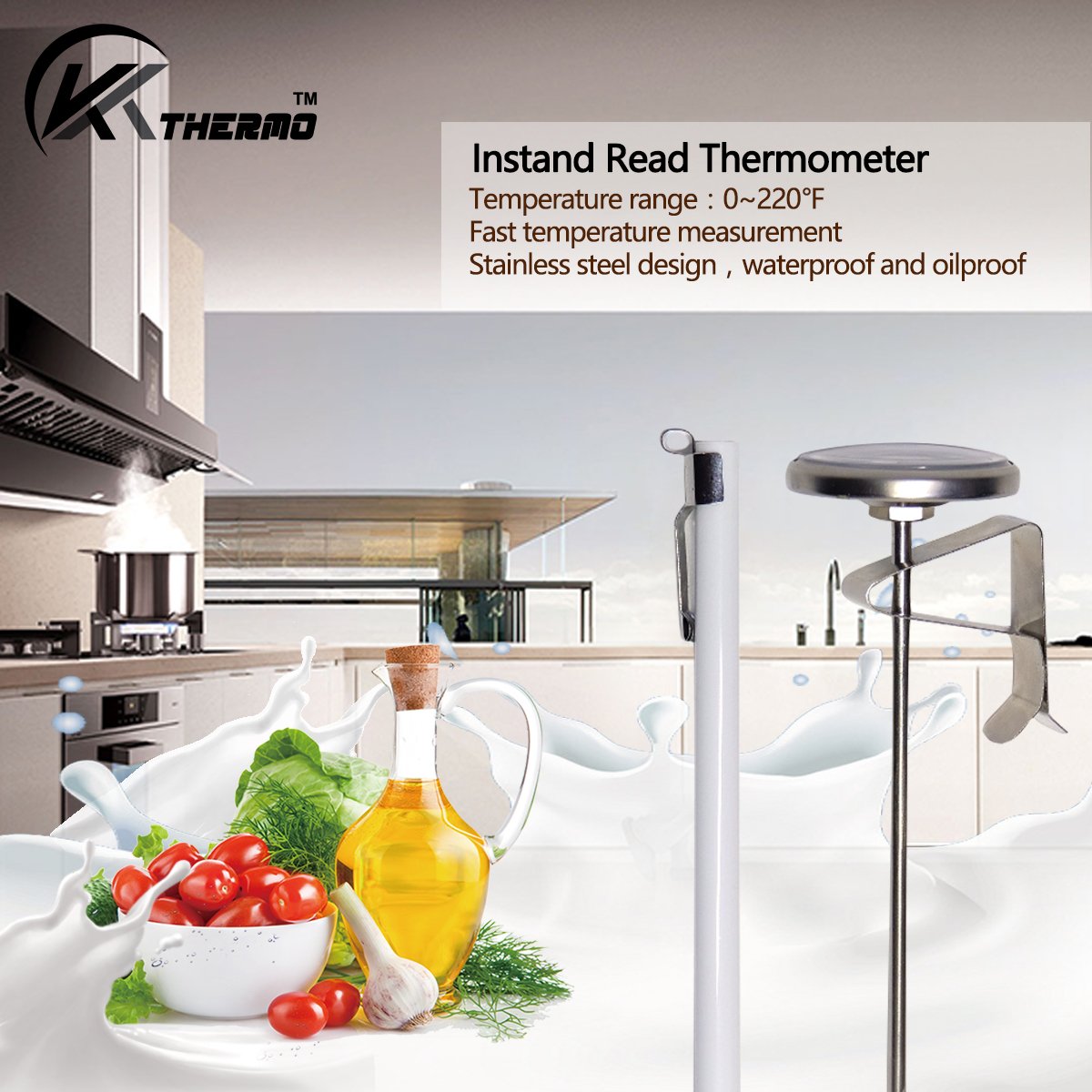 KT THERMO large dial display enables quick temperature checks for drinks.