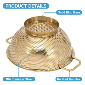 kteniy gold strainer dishwasher safe for easy cleanup