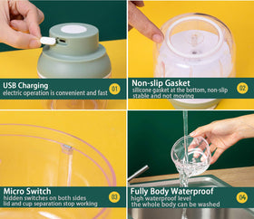 KT-GARY waterproof body for easy cleaning under running water.