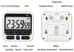 KTKUDY quick-adjust feature speeds up time setting up to 59 minutes