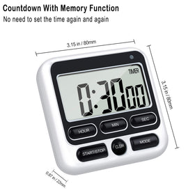 KTKUDY timer loud alarm audible across rooms
