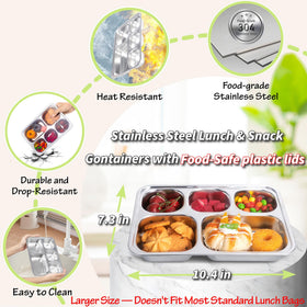 KTKUDY five-compartment box keeps foods neatly separated for balanced snacks.