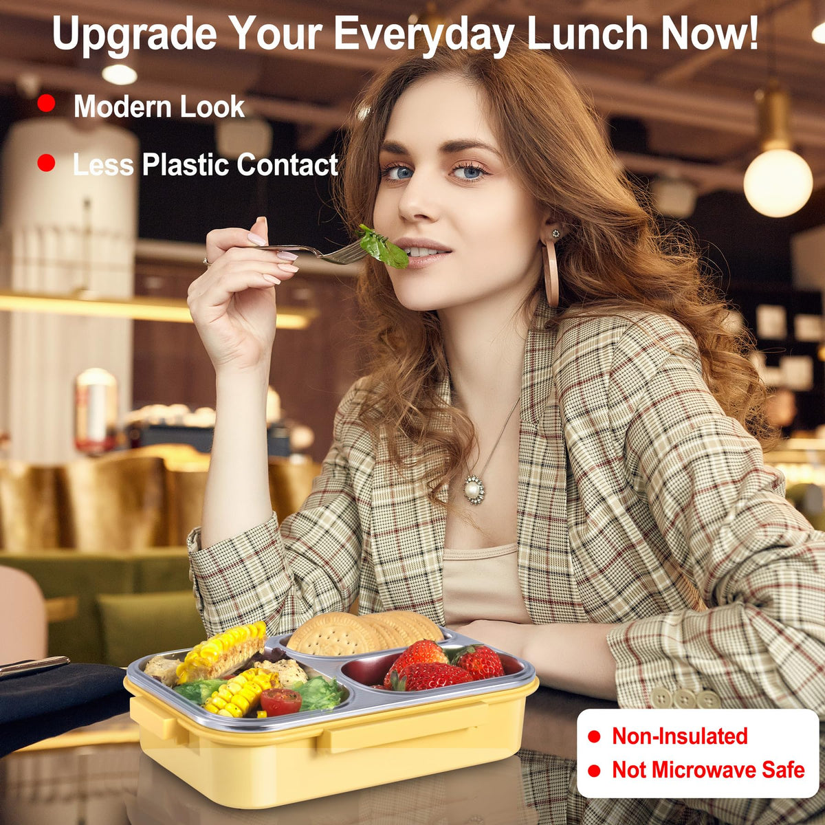 KTKUDY lunch box ready for school, office or outdoors.