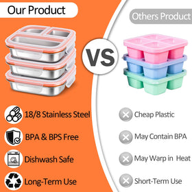 KTKUDY portable snack container for picnics supports convenient outdoor lunches.
