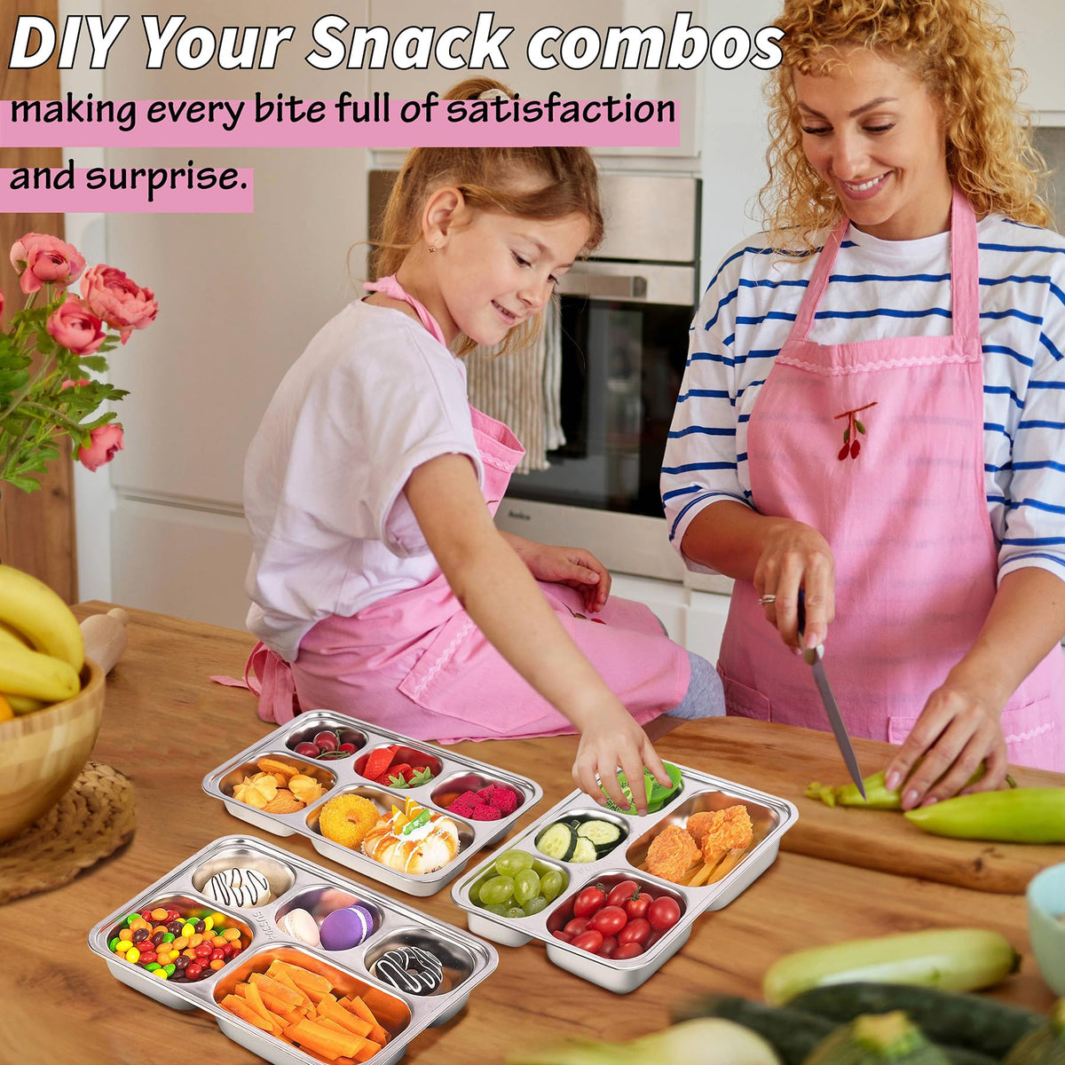 KTKUDY portable snack storage keeps lunches organized.