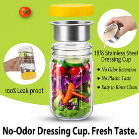 KTKUDY wide-mouth jar for easy filling and simple cleaning.