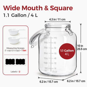 KTMAMA dual measuring scoops aid precise portions for baking ingredients.