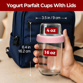 KTMAMA leak-proof lid on parfait cup for secure transport