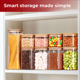 KTMAMA transparent glass displays contents for quick grocery checks