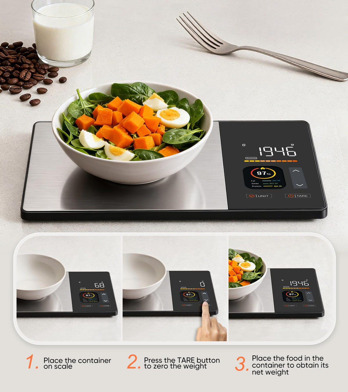 KUAIVO app provides weekly and monthly nutrition insights for better choices.