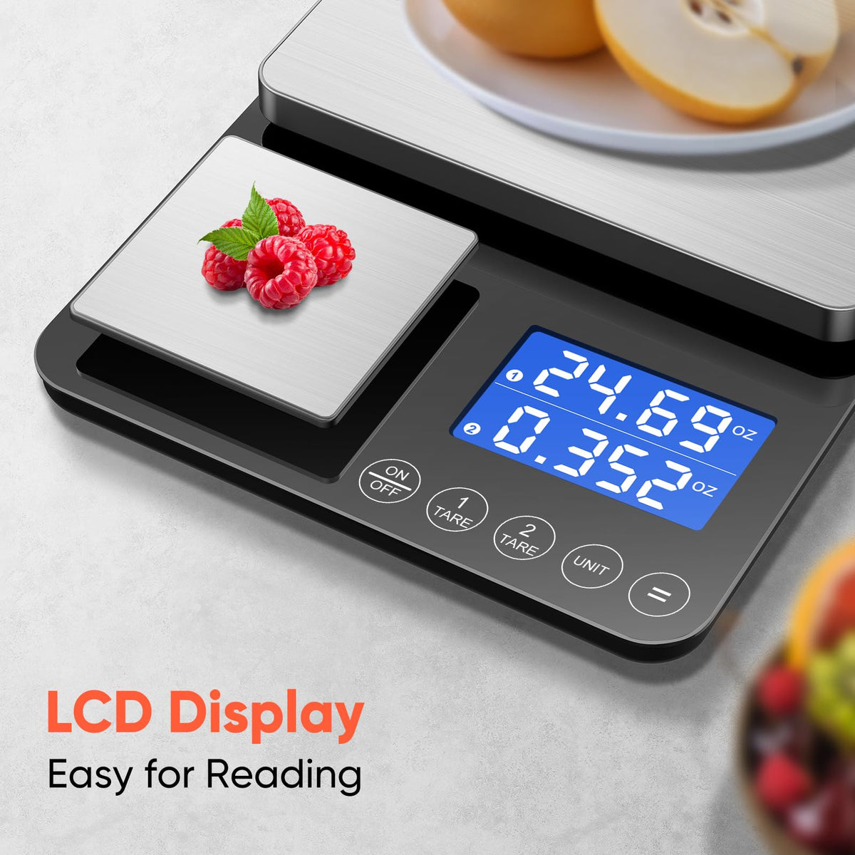 KUAIVO backlit LCD display for clear readings in any lighting.