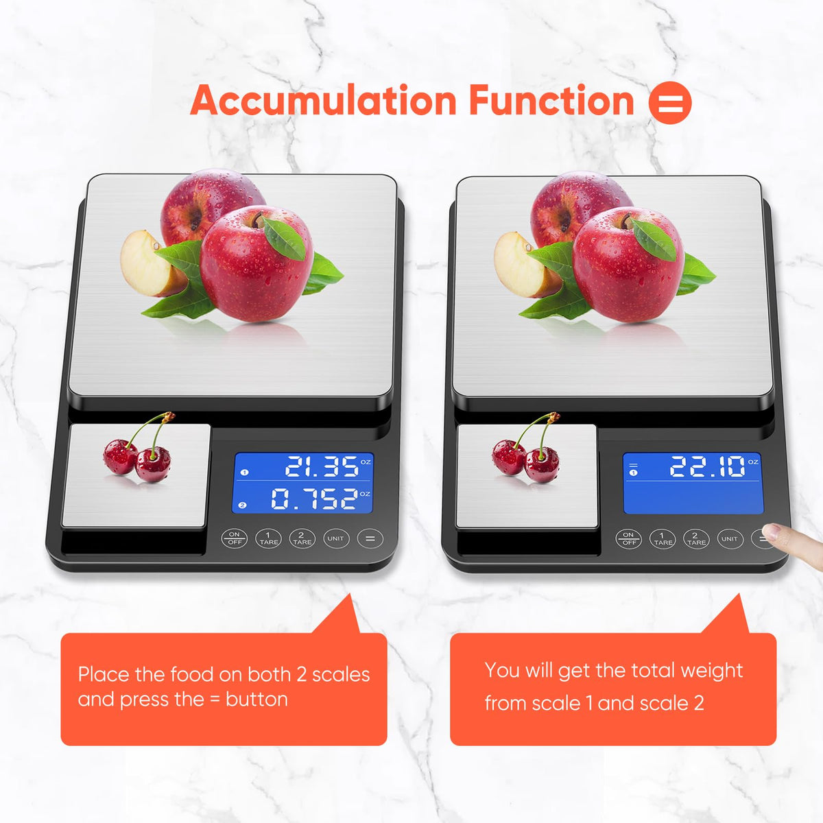 KUAIVO ultra-precise readings for small ingredients like yeast or spices.
