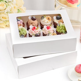 Kucoele food-grade cardboard cupcake boxes provide sturdy protection for desserts.