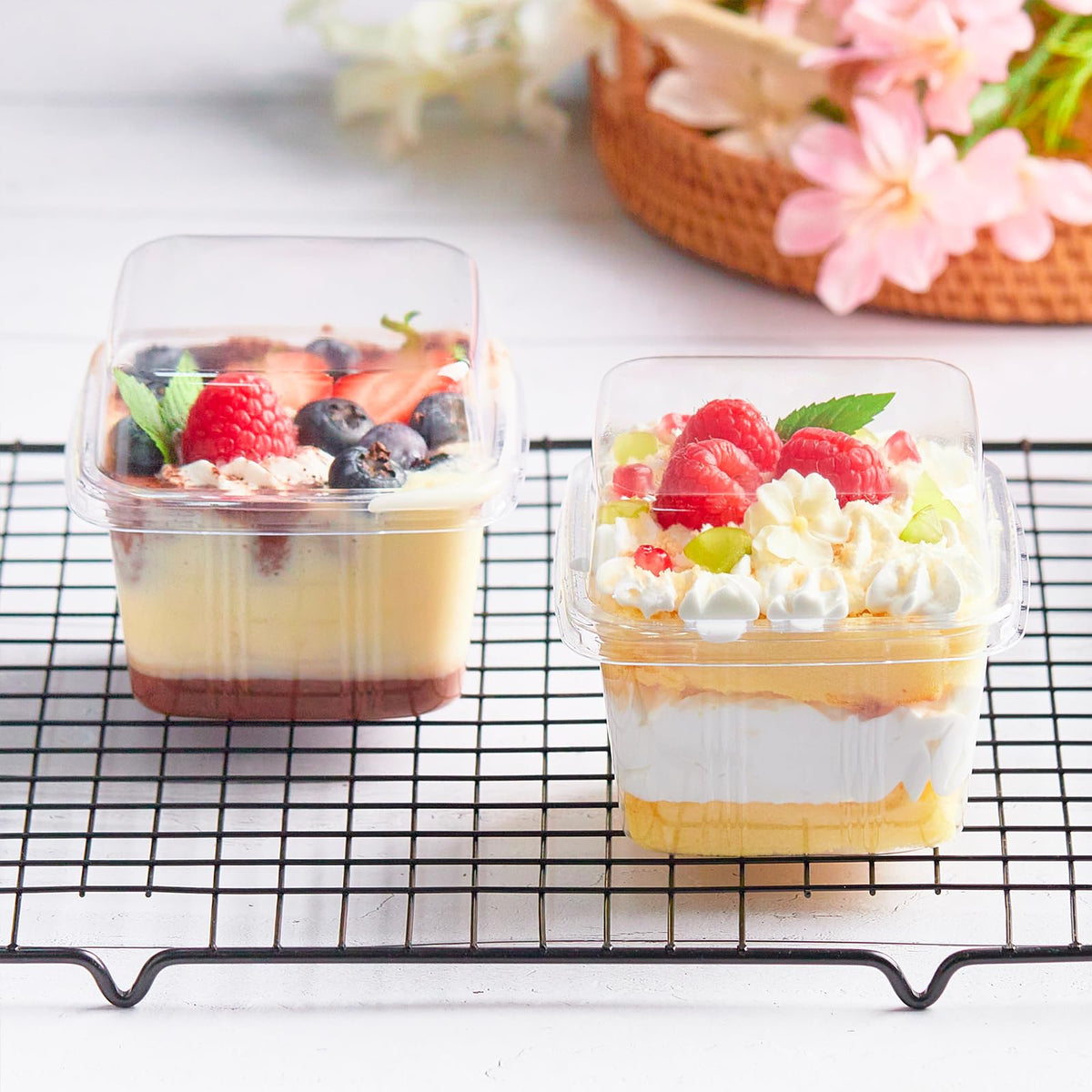 Kucoele freezer-safe cups for make-ahead desserts and cold treats.