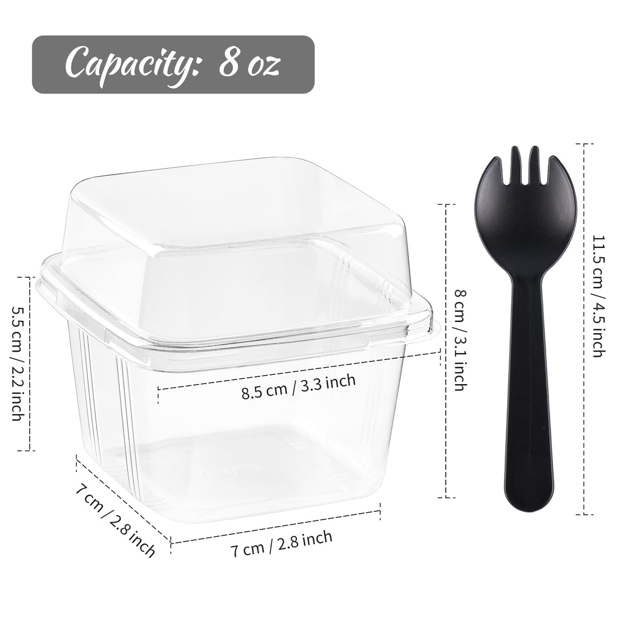 Kucoele sealed cups with buckle lids keep desserts fresh and organized.