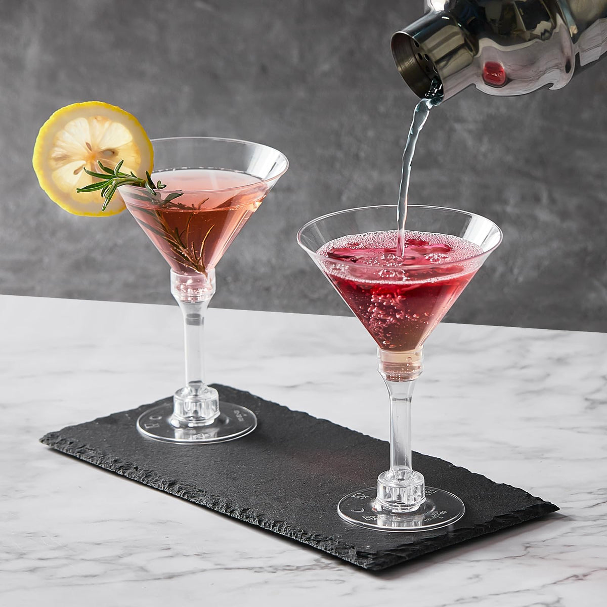 Kucoele two-assembly cups allow tall or short cocktail options