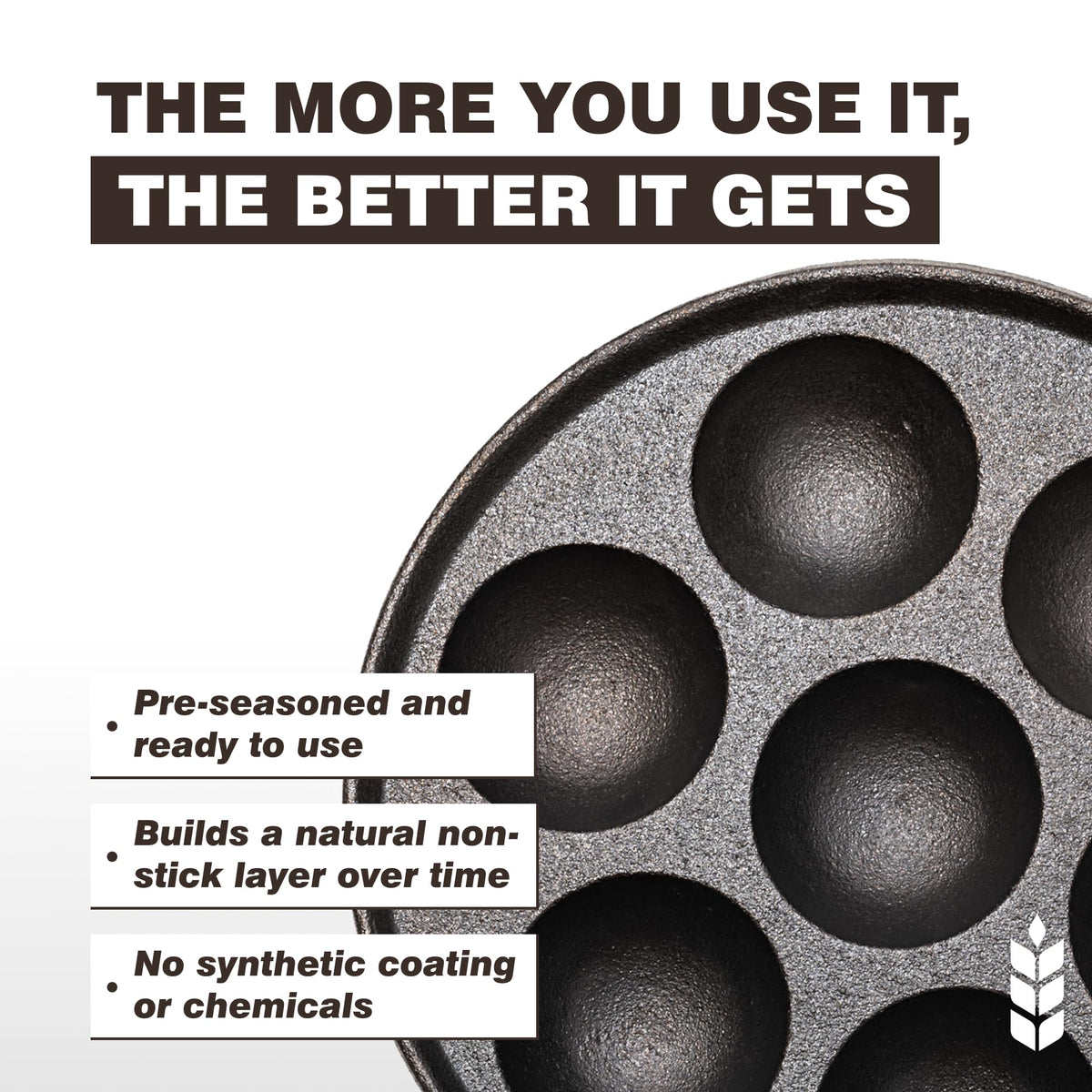 KUHA bamboo skewers included for easy flipping and even cooking.