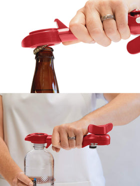 Kuhn Rikon Auto Safety Master Opener lever for comfortable operation.