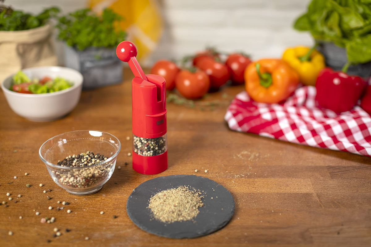 Kuhn Rikon ceramic grinding stone for consistent spice grinds.