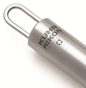 Kuhn Rikon julienne peeler durable stainless steel construction for long-lasting use.