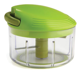 Kuhn Rikon Pull Chop chopper, green, 2-cup assembly for quick prep