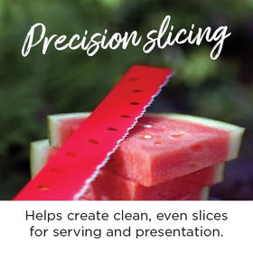 Kuhn Rikon Watermelon Knife features balanced design for confident cutting.