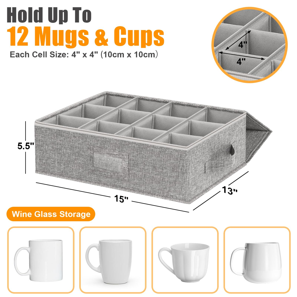 Kukikan 24-cup capacity with insert dividers for flexible arrangement