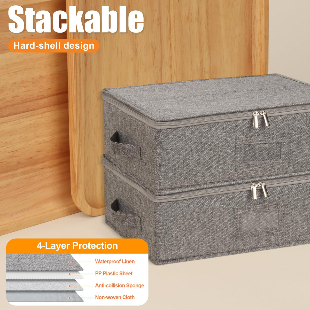 Kukikan hard-shell box with lid shields mugs from bumps and dust