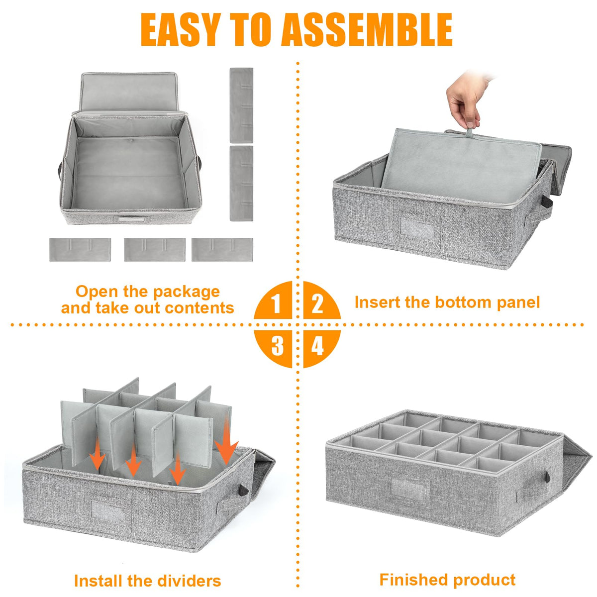 Kukikan versatile storage case for mugs, tea cups, and seasonal drinkware