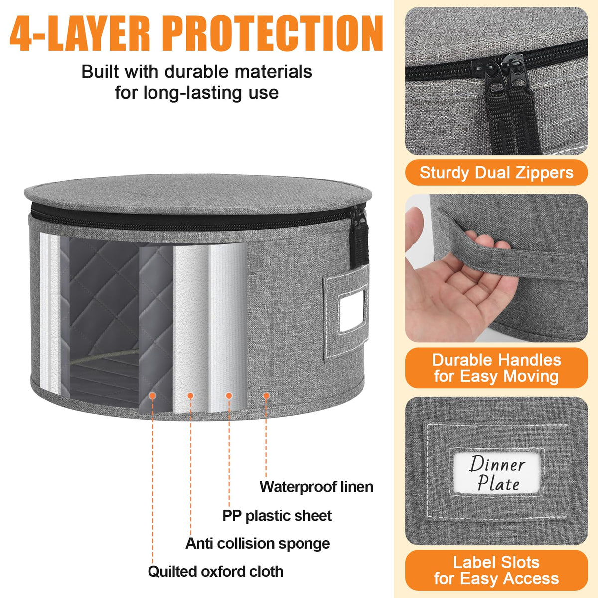Kukikan sturdy handles and label slots ease carrying and identification.