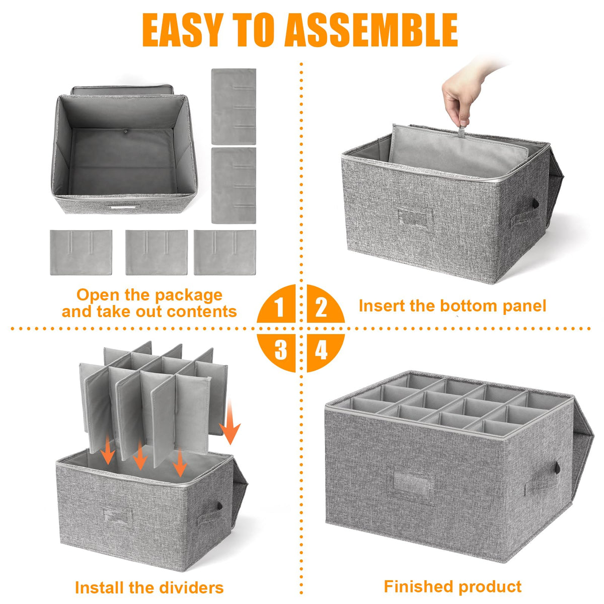 Kukikan top lid keeps contents dust-free during storage