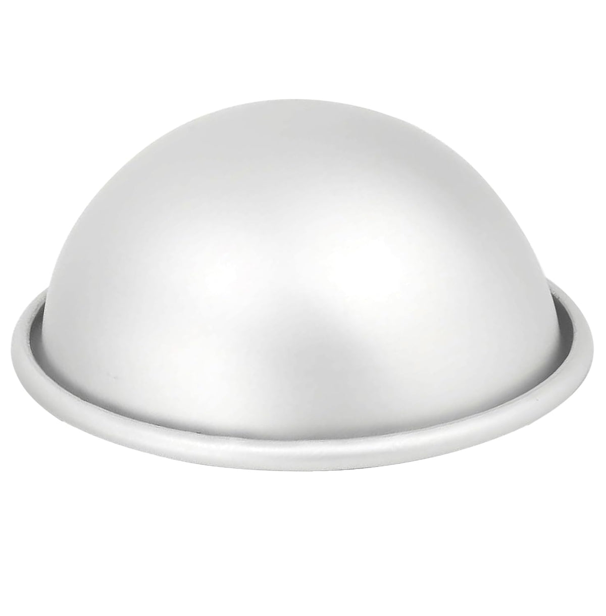 Kundalini 6-inch dome cake pan in aluminum hemisphere for even baking results.